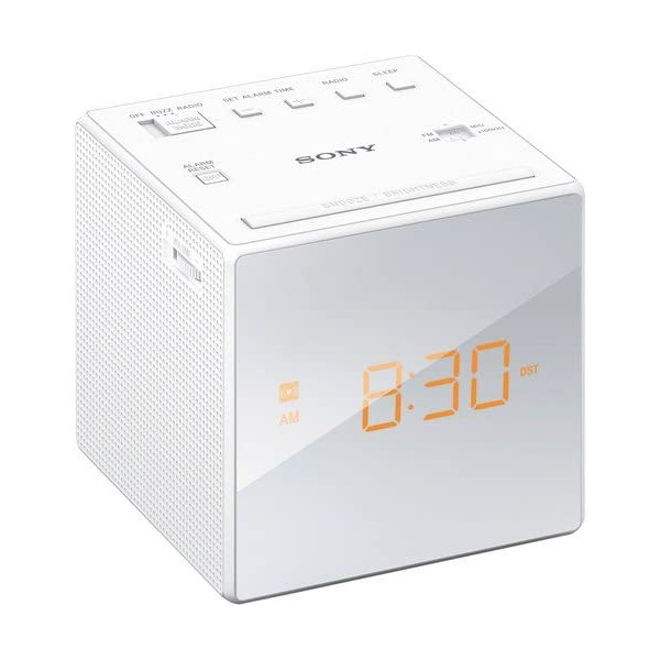 SONY ICFC1W Ραδιορολόι Ξυπνητήρι, Άσπρο