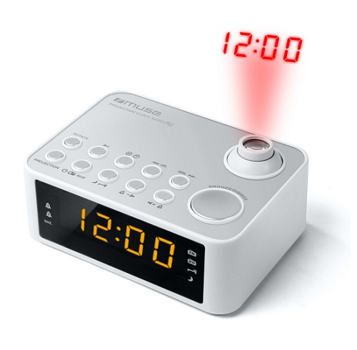 Image of suggested product: MUSE M-178 PW Ραδιοξυπνητήρι με Προβολή Ώρας, Άσπρο