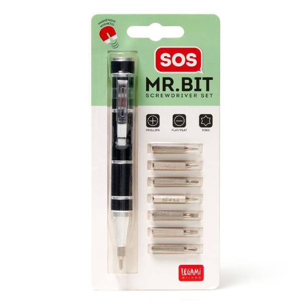 LEGAMI SCW0005 SOS Mr. Bit Kατσαβίδι, Μαύρο | Legami| Image 2