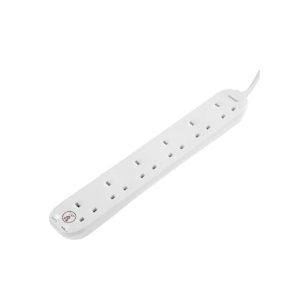 MASTERPLUG Πολύπριζο 6 Θέσεων, 2 Μέτρα