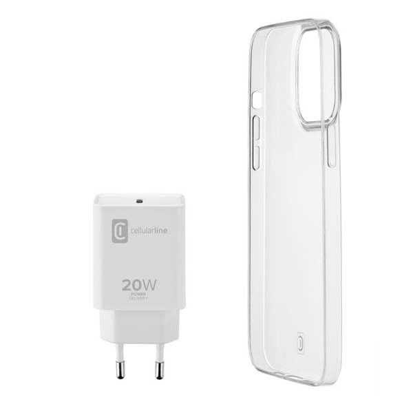 CELLULAR LINE Σετ Φορτιστής και Θήκη για iPhone 13 Smartphone