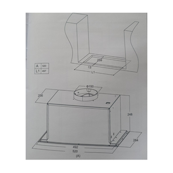 MIDEA MH52B13250GB – 52T01 Canopy Hood | Midea| Image 2
