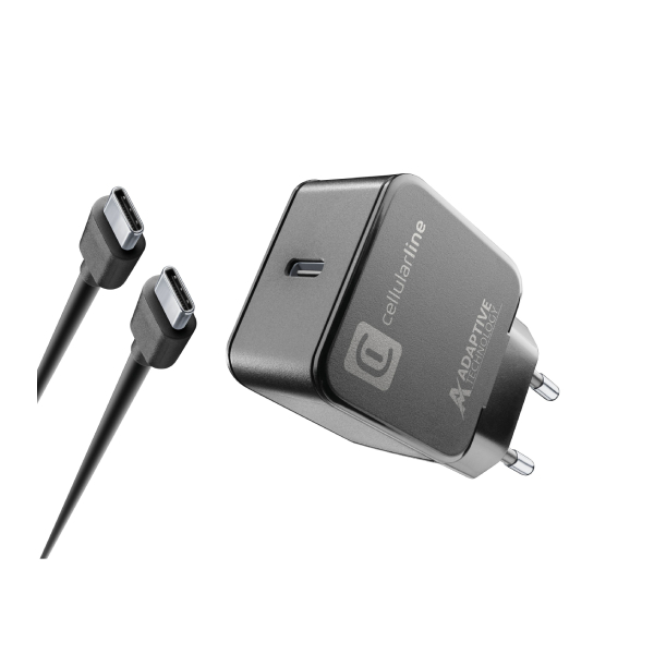 CELLULAR LINE ACHSMKITC2C15WK Φορτιστής USB-C σε καλώδιο USB-C, 15W