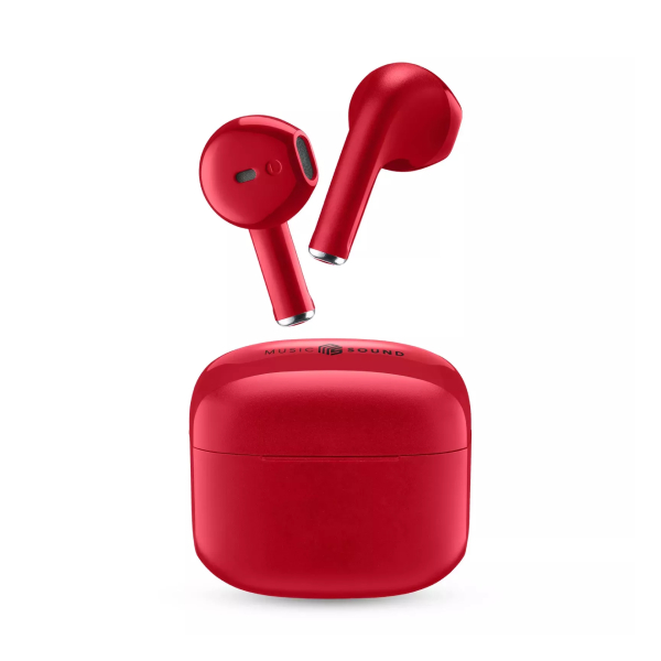 CELLULAR LINE BTMSTWSSWAGR Music Sound Ασύρματα Ακουστικά, Κόκκινο