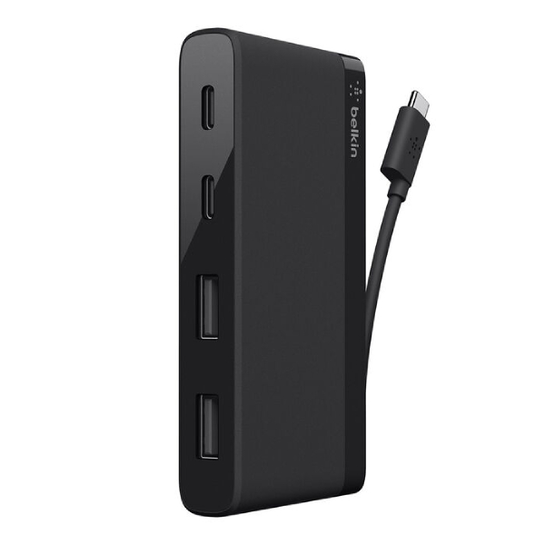 Image of suggested product: BELKIN F4U090BTBLK USB-C Mini Hub, 4 Θύρες