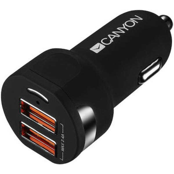 Image of suggested product: CANYON CNE-CCA04B Φορτιστής Αυτοκινήτου, 12 Watt, Μαύρο