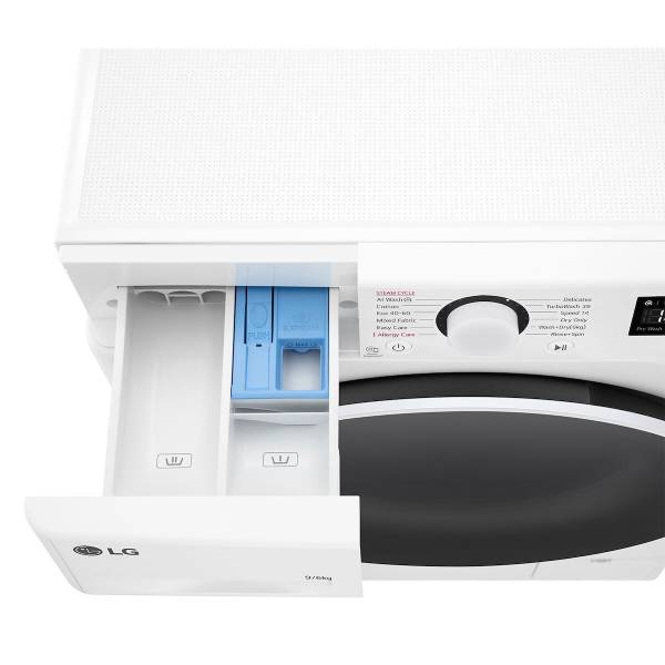 LG D4R5009TSWW Πλυντήριο & Στεγνωτήριο 9/6KG, Λευκό | Lg| Image 4