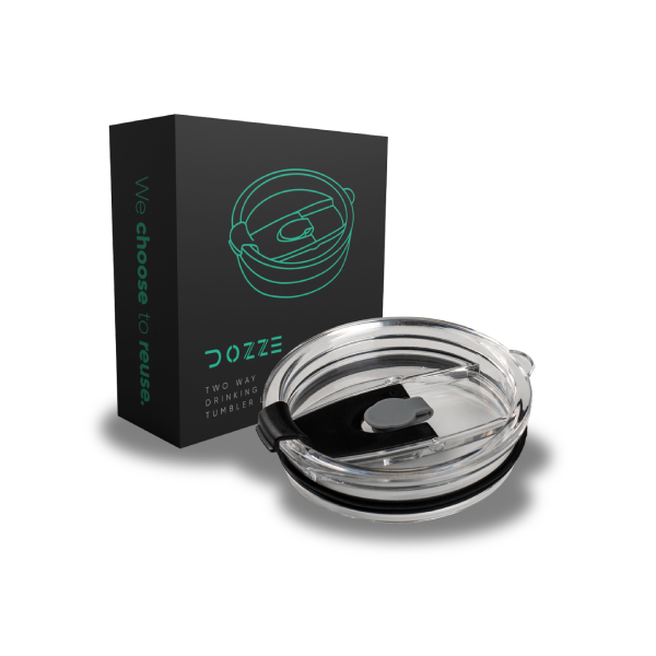 DOZZE Tumbler Καπάκι για Roamer Ταξιδιωτικό Θέρμο, Μαύρο