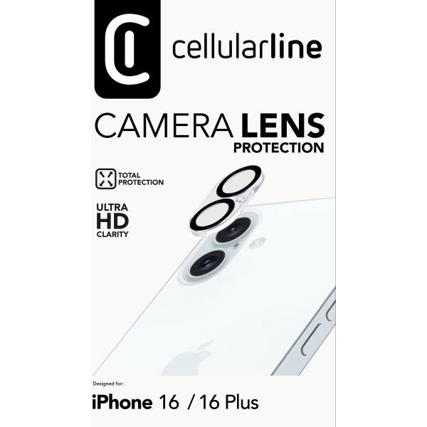 CELLULARLINE Προστατευτικό Γυαλί Κάμερας Για iPhone 16/16 Plus Smartphone | Cellular-line| Image 4