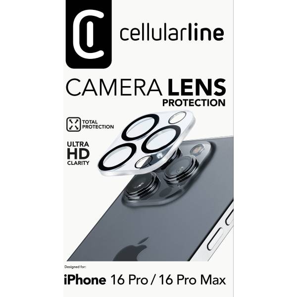 CELLULARLINE Προστατευτικό Γυαλί Κάμερας Για iPhone 16 Pro/16 Pro Max Smartphone | Cellular-line| Image 4
