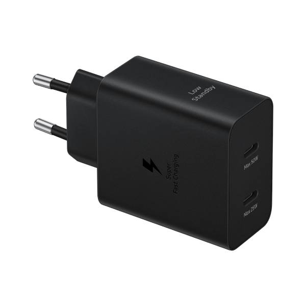SAMSUNG EP-T5020XBEGEU Φορτιστής USB-C 2 Θυρών με Καλώδιο, 50 Watt, Μαύρο | Samsung| Image 2