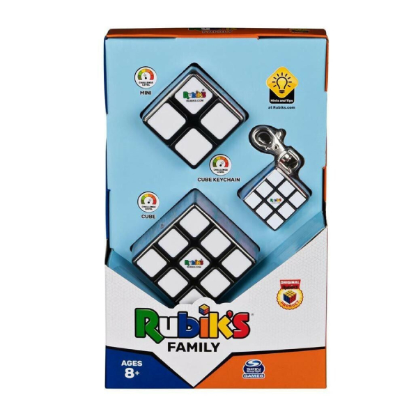 SPIN MASTER Rubik’s Cube: Κύβος του Rubik Οικογενειακή Συσκευασία, 3 Τεμάχια