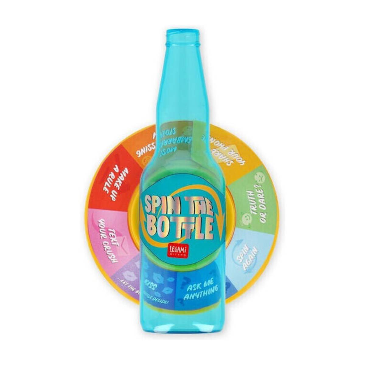 LEGAMI Spin the Bottle Board Game, English Language