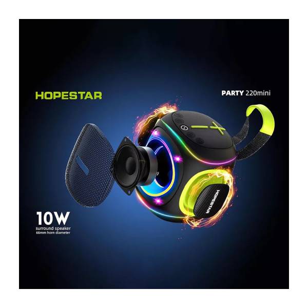 HOPESTAR Party 220 Mini Bluetooth Φορητό Ηχείο, Μαύρο | Hopestar| Image 2