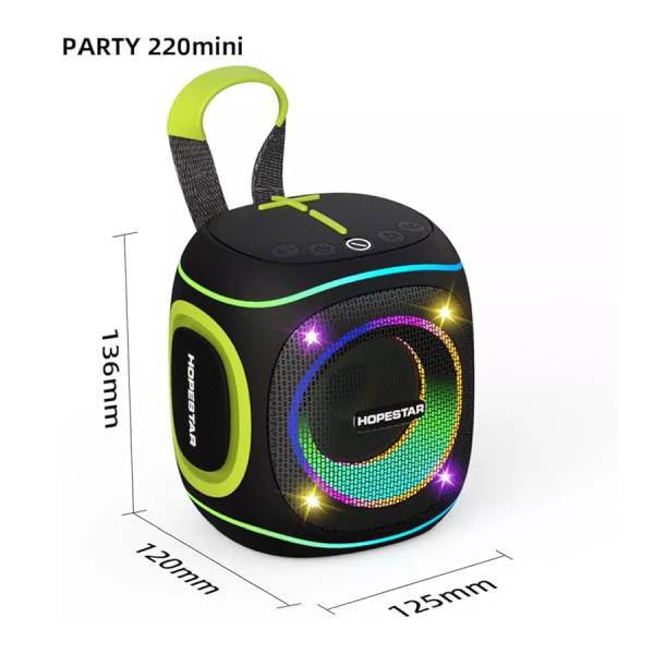 HOPESTAR Party 220 Mini Bluetooth Φορητό Ηχείο, Μαύρο | Hopestar| Image 3