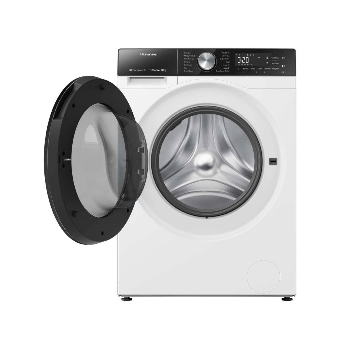 HISENSE WF5S1243BW Πλυντήριο Ρούχων 12 kg, Άσπρο | Hisense| Image 2