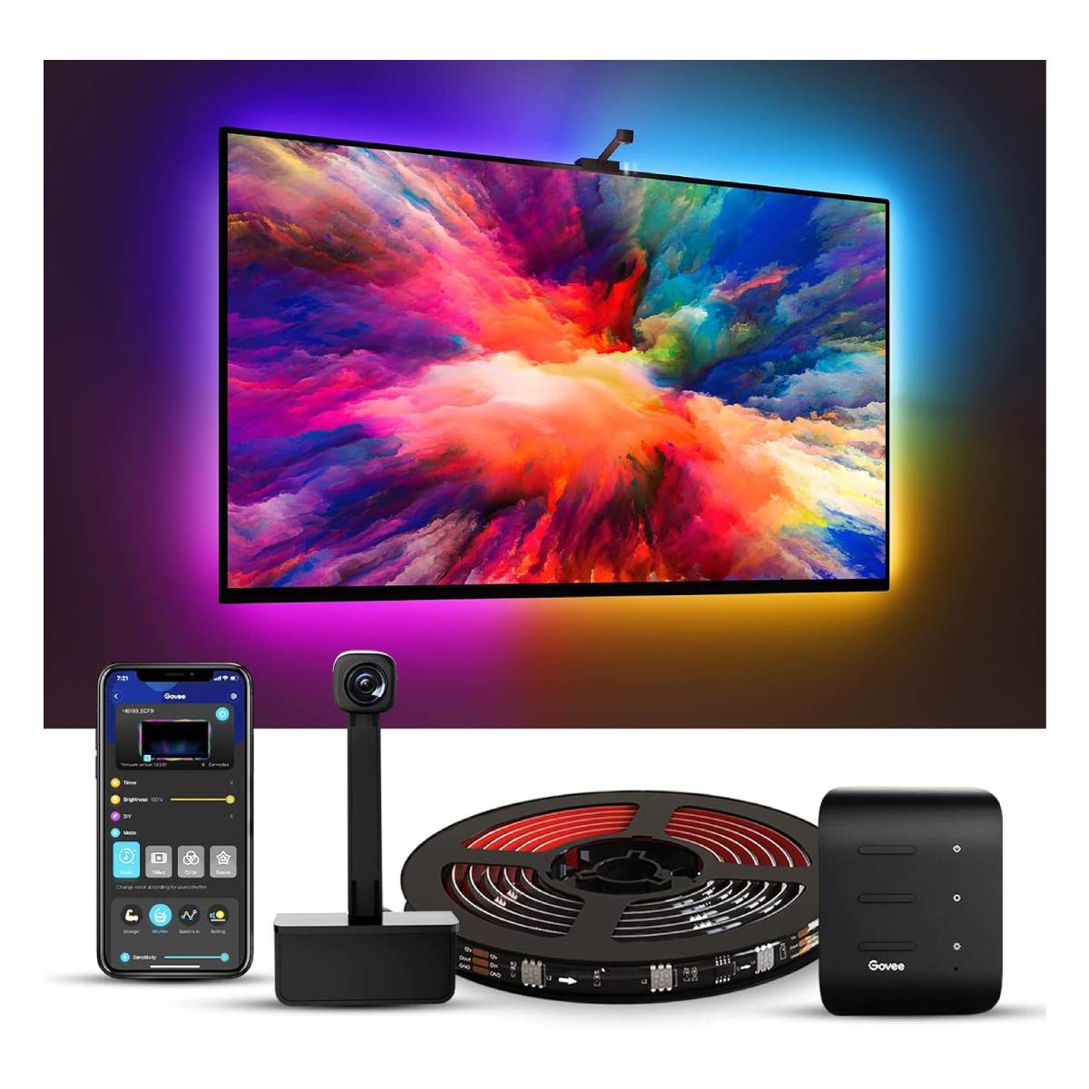 GOVEE Dreamview T1, Οπίσθιος Φωτισμός Για Τηλεοράσεις 55"-65"