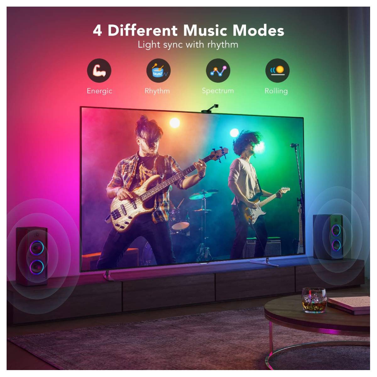 GOVEE Dreamview T1, Οπίσθιος Φωτισμός Για Τηλεοράσεις 55"-65" | Govee| Image 3