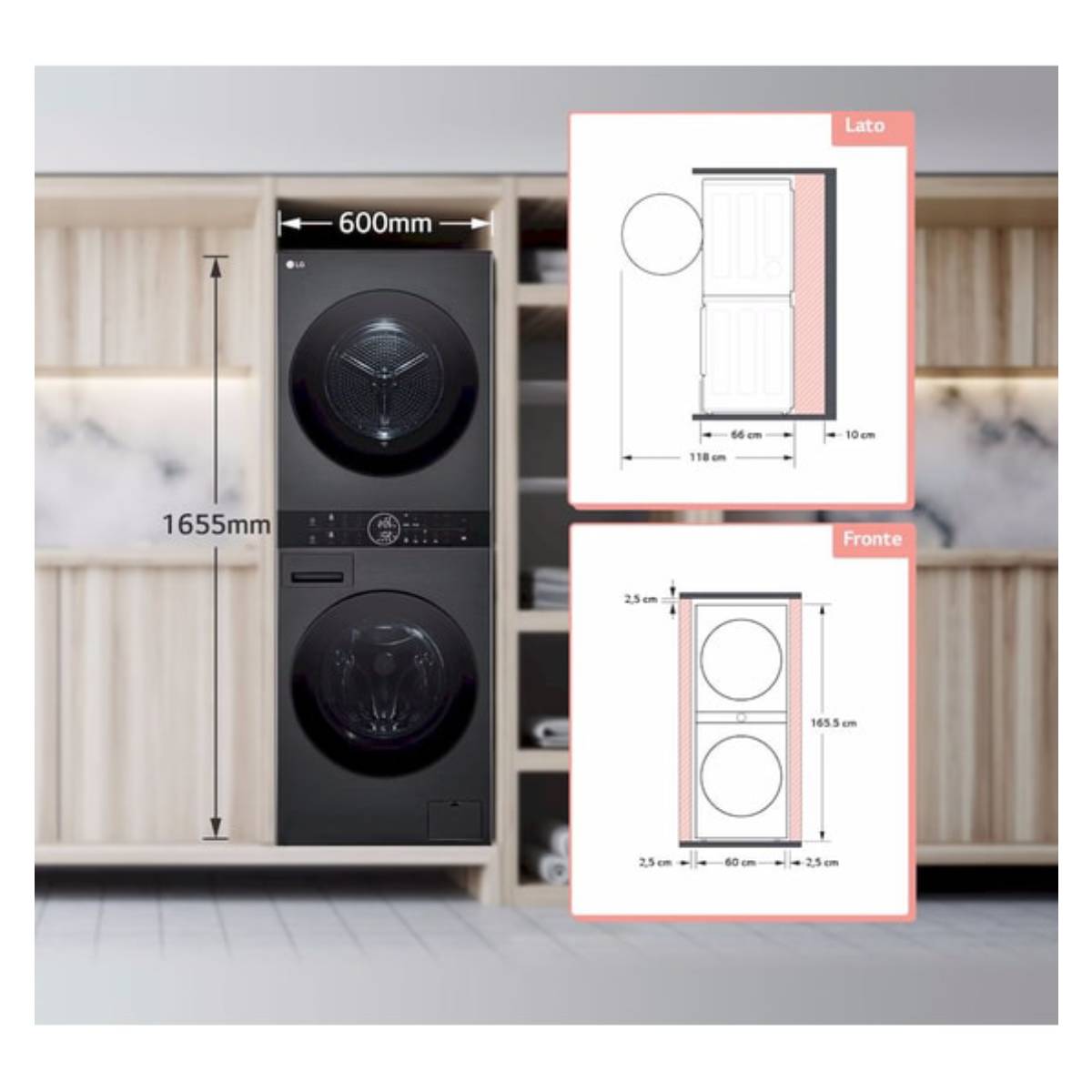 LG WT1210BBF WashTower Πλυντήριο & Στεγνωτήριο 12/10kg | Lg| Image 5