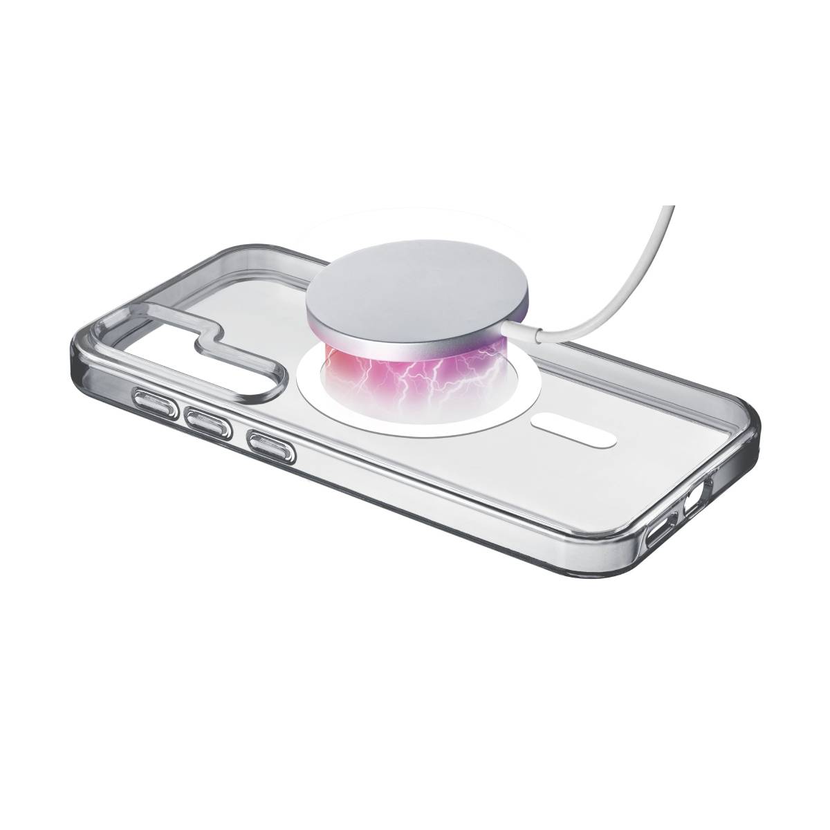CELLULAR LINE Gloss Mag Γυαλιστερή Θήκη για Samsung Galaxy S25 Smartphone, Διαφανής | Cellular-line| Image 2