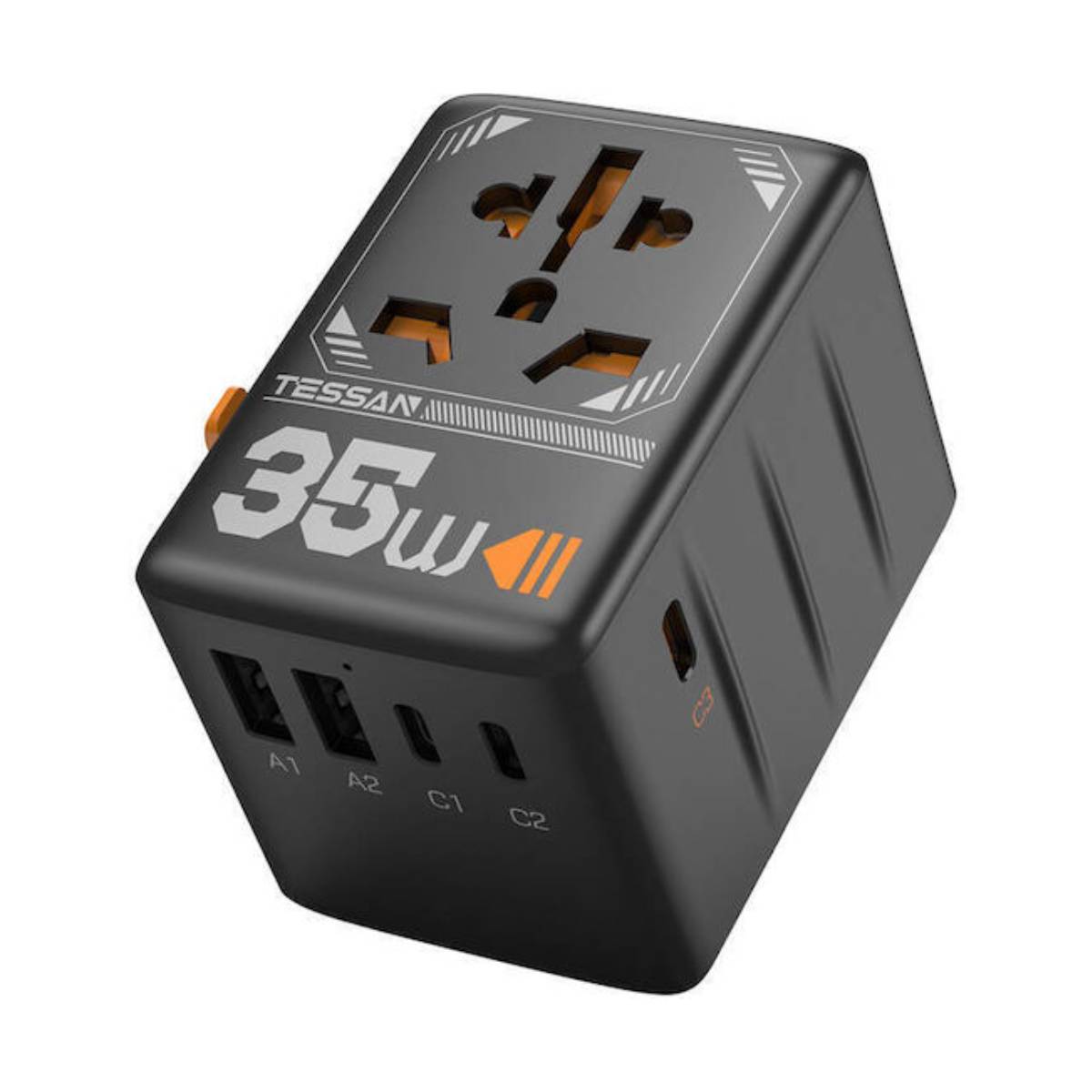 TESSAN TS-WTA02 Universal Αντάπτορας Πρίζας 35 Watts