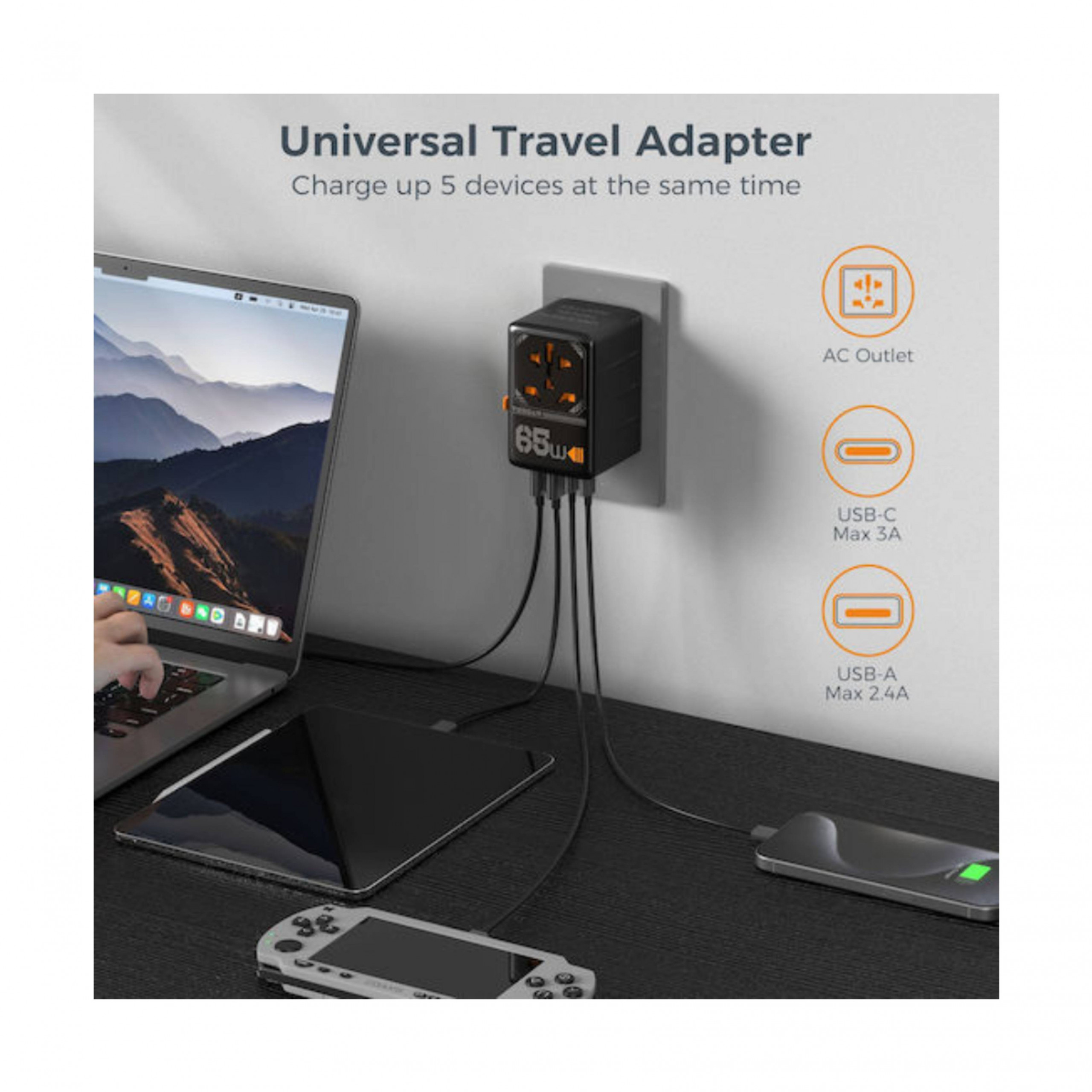 TESSAN TS-WTA03 Universal Αντάπτορας Πρίζας 65 Watts | Tessan| Image 2