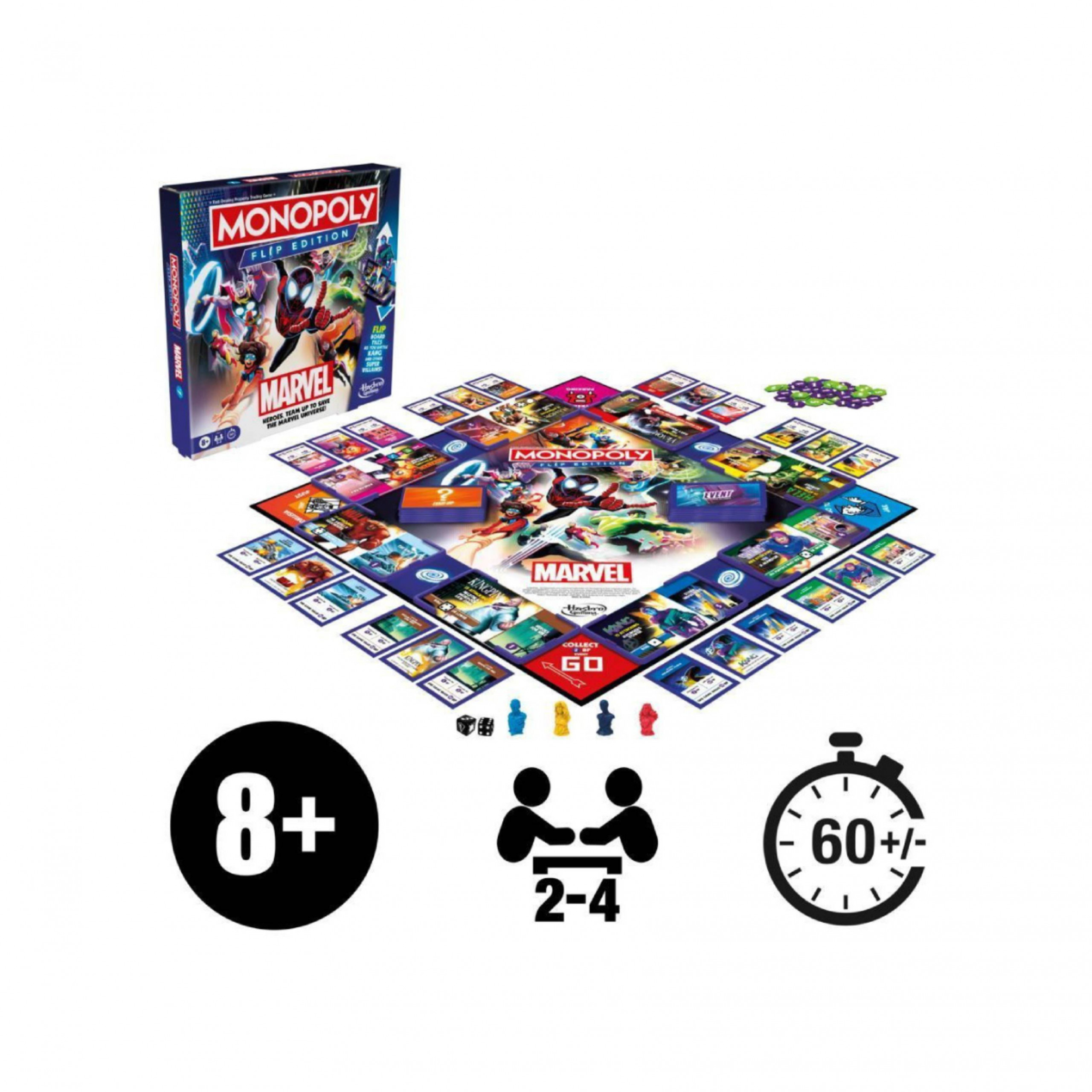 HASBRO Monopoly Marvel Flip Edition Επιτραπέζιο Παιχνίδι, Ελληνική Γλώσσα | Hasbro| Image 2