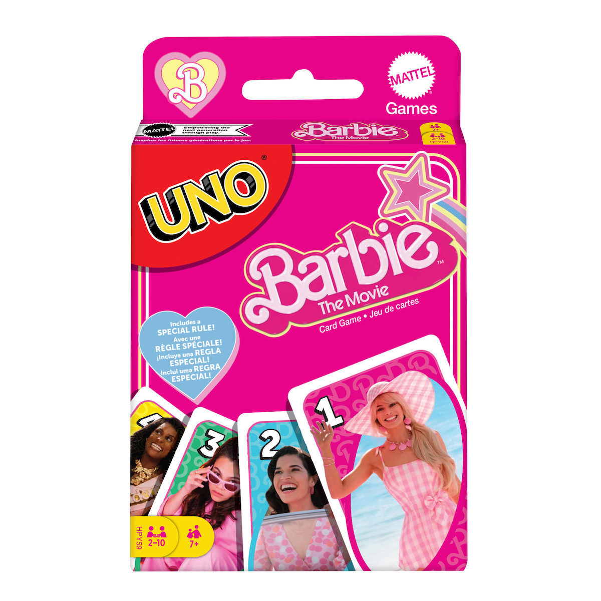 MATTEL Uno Barbie Movie Επιτραπέζιο Παιχνίδι με Κάρτες