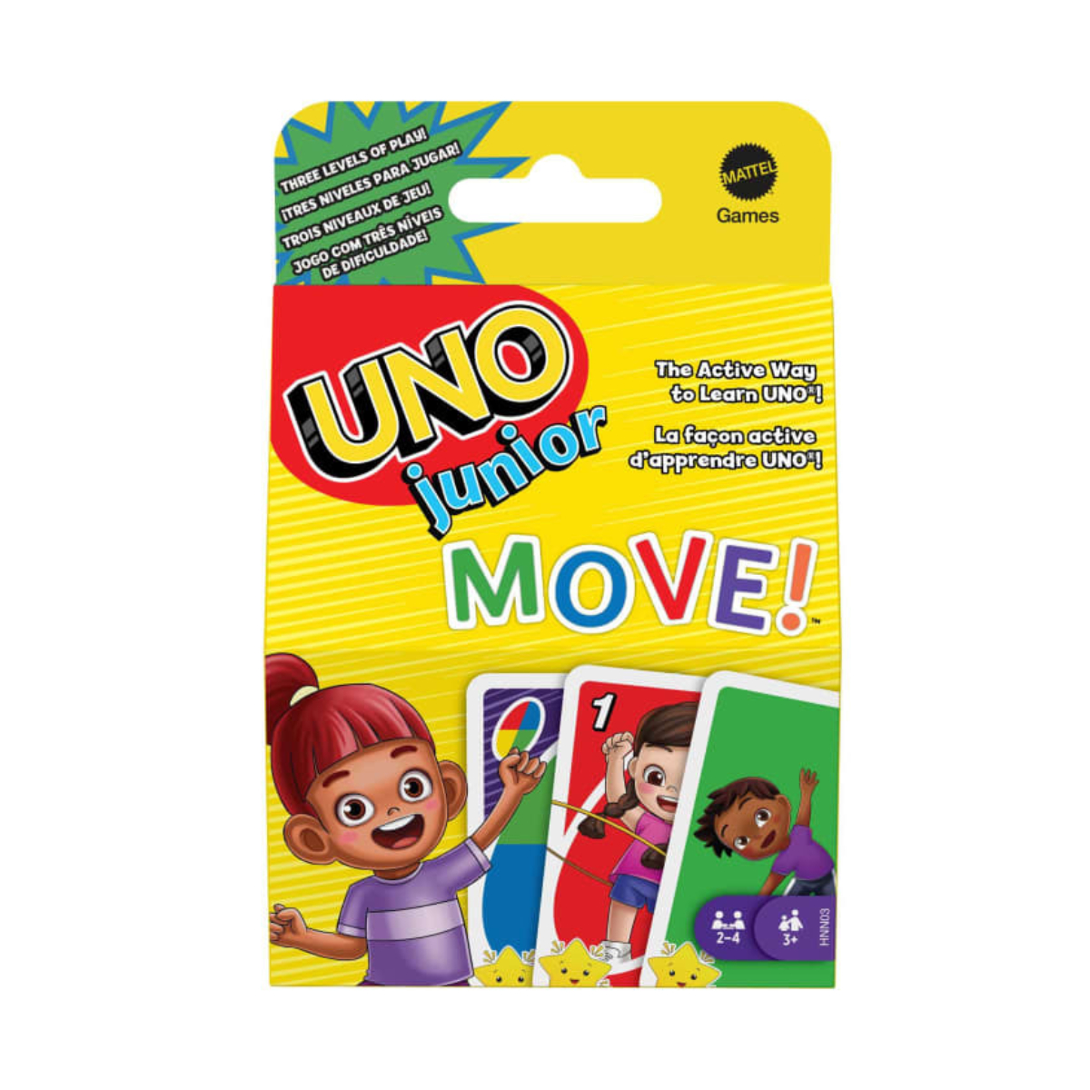 MATTEL UNO Junior Move Επιτραπέζιο Παιχνίδι με Κάρτες