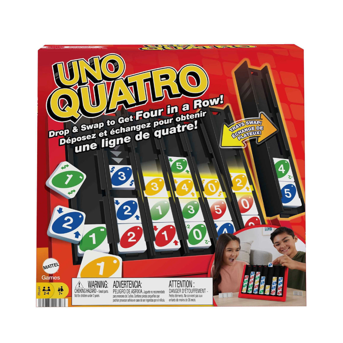 MATTEL UNO Quatro Επιτραπέζιο Παιχνίδι με Κάρτες