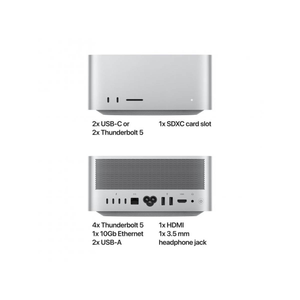 APPLE Mac Studio M3 Ultra Επιτραπέζιος Υπολογιστής 96 GB/1 TB, Ασημί | Apple| Image 4