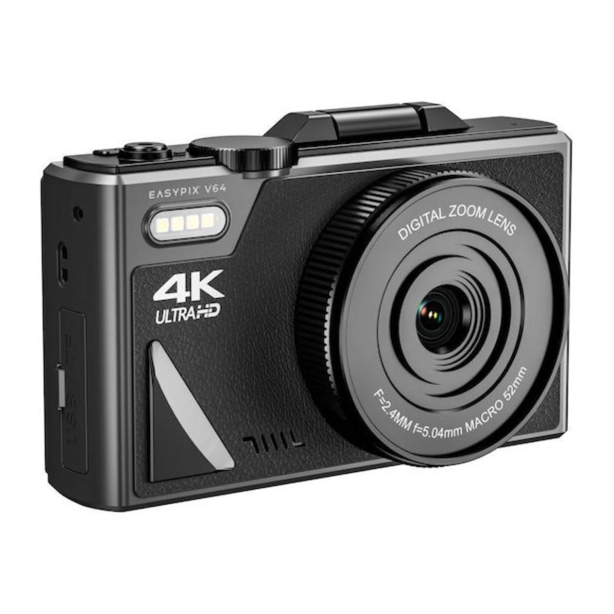 EASYPIX V64 FLIP Compact Ψηφιακή Φωτογραφική Μηχανή, Μαύρο | Easypix| Image 2
