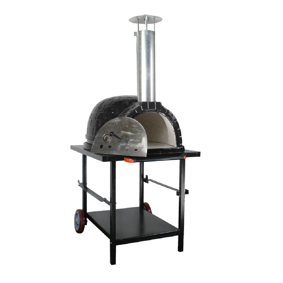 KAMADO IMS-26P BLACK Φούρνος Πίτσας με Τροχήλατη Βάση Φ66 cm | Kamado| Image 3