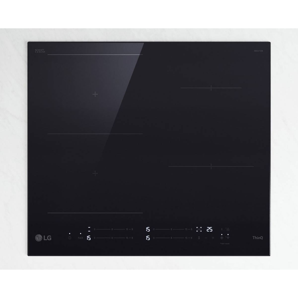 LG CBIZ2435B Επαγωγική Εστία 60 cm, Μαύρο