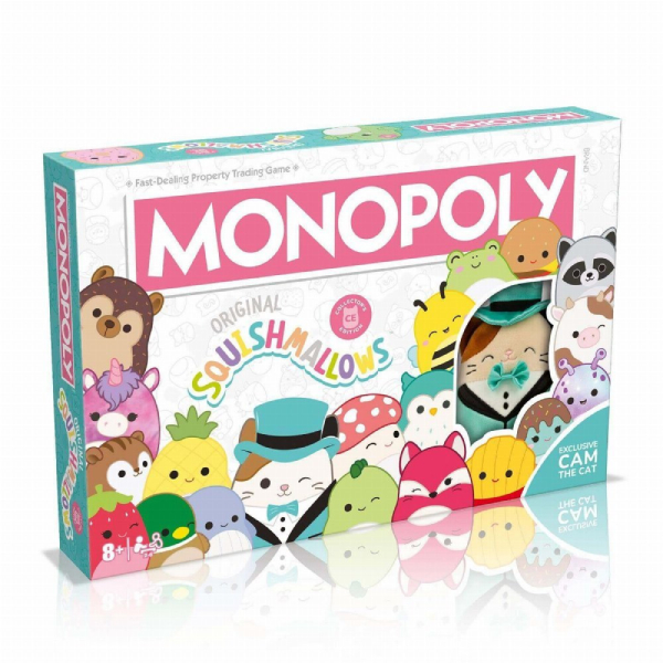 WINNING MOVES Monopoly Original Squishmallows Eπιτραπέζιο Παιχνίδι, Αγγλική Γλώσσα