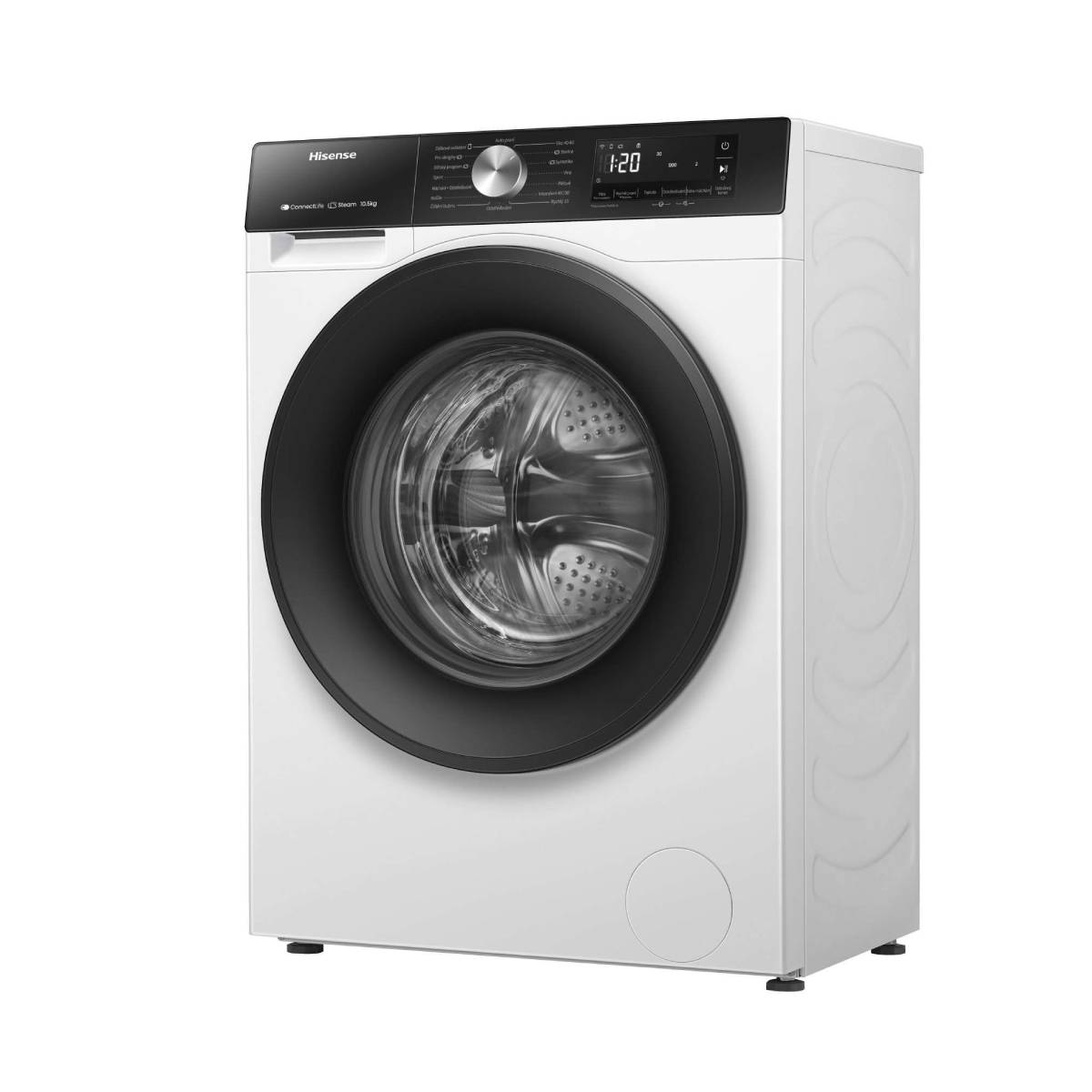 HISENSE WF3S9043BW3 Πλυντήριο Ρούχων WiFi με Ατμό 9 kg, Άσπρο | Hisense| Image 3