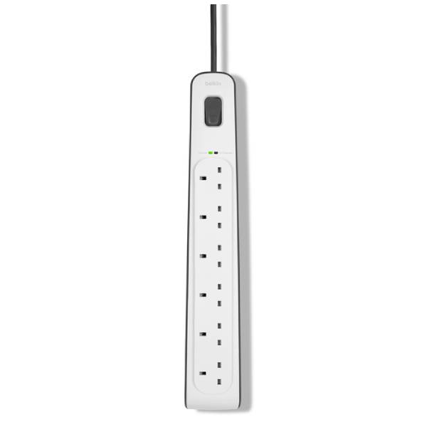 BELKIN BSV603AF2M Πολύπριζο 6 Θέσεων, 2 μέτρα