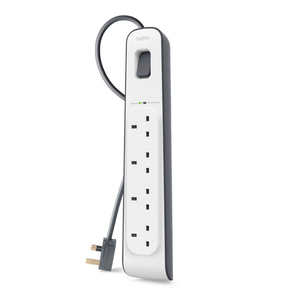 BELKIN BLK-BSV400AF2M Πολύπριζο 4 θέσεων με 2 μέτρα καλώδιο