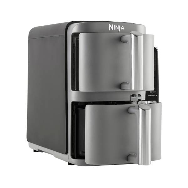 NINJA SL451EU Double Stack XL 2 Φριτέζα Αέρος με Στοιβαζόμενα Συρτάρια 9.5 Λίτρα, Γκρίζο | Ninja| Image 4