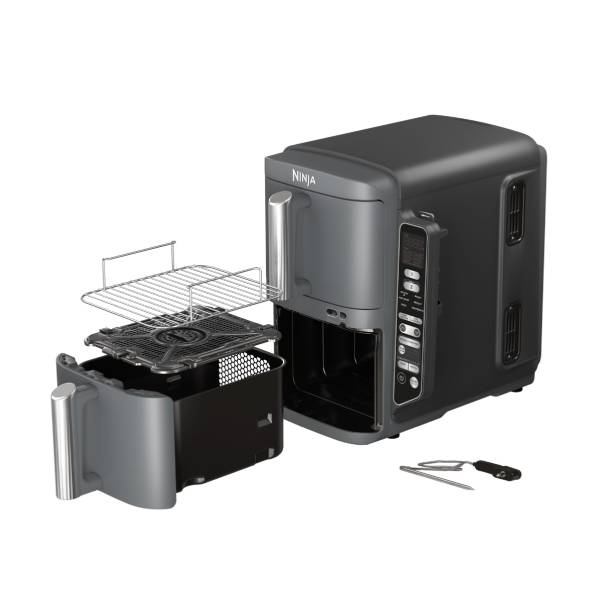 NINJA SL451EU Double Stack XL 2 Φριτέζα Αέρος με Στοιβαζόμενα Συρτάρια 9.5 Λίτρα, Γκρίζο | Ninja| Image 5