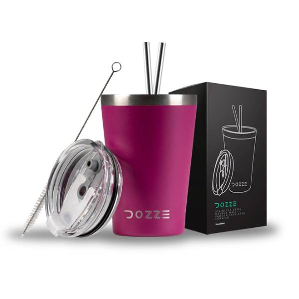 DOZZE Wander Tumbler Ταξιδιωτικός Θέρμος 295 ml, Δαμασκηνί Ροζ