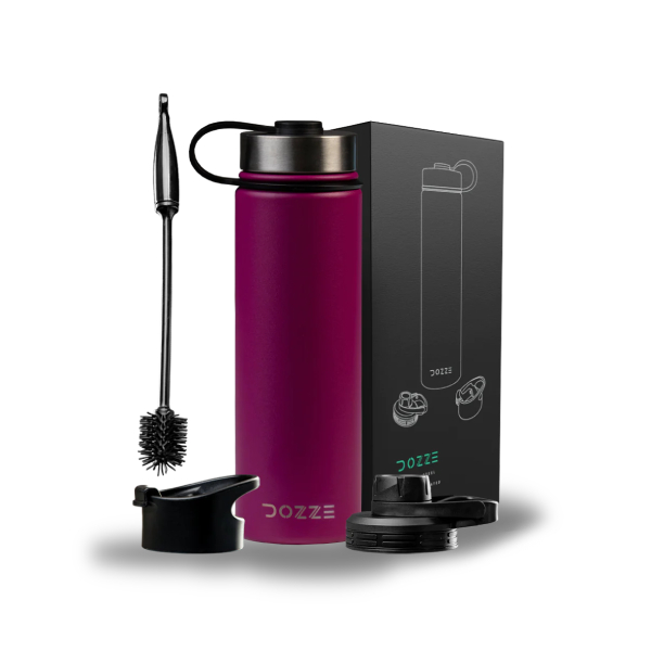 DOZZE Voyager Μπουκάλι Νερού, 620ml, Plum Ροζ