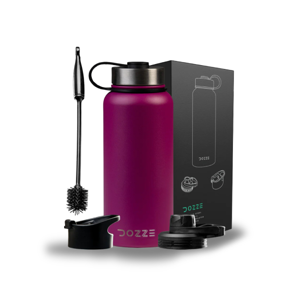 DOZZE Adventurer Μπουκάλι Νερού, 945 ml, Plum Ροζ