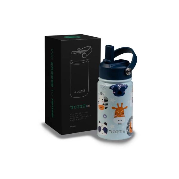 Image of suggested product: DOZZE Παιδικό Μπουκάλι Νερού, 355 ml, Lucky Zoo Buddies