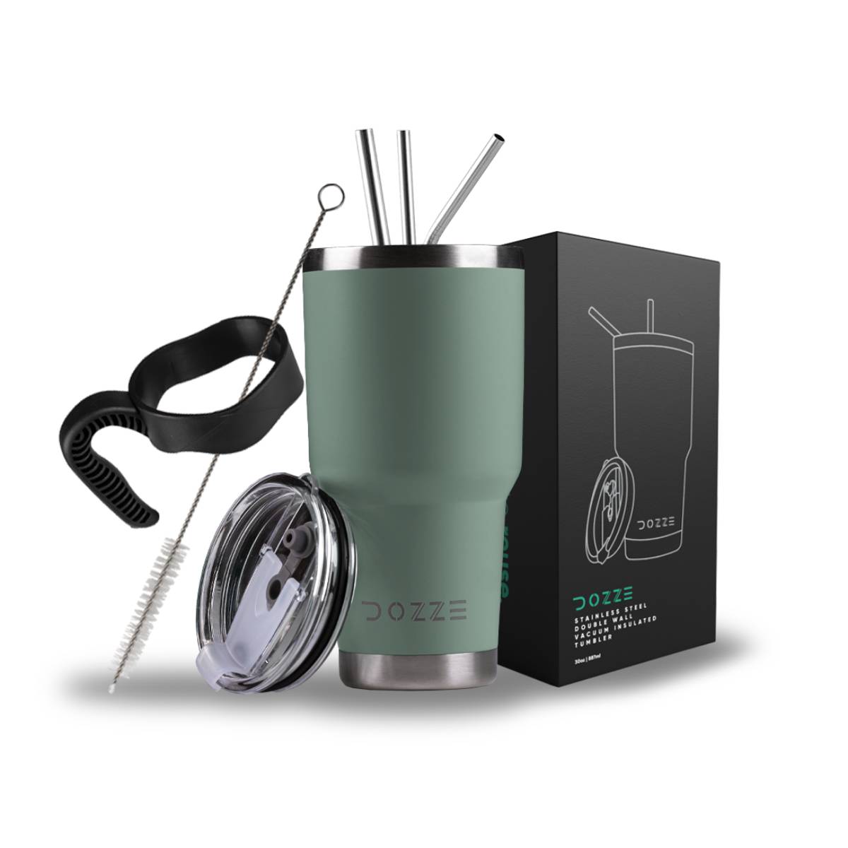 DOZEE Roamer Tumbler Ταξιδιωτικός Θέρμος 880ml, Sage Πράσινο