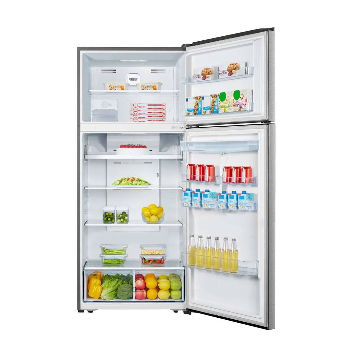 HISENSE RT728N4WCE Ψυγείο με Πάνω Θάλαμο, Inox | Hisense| Image 2
