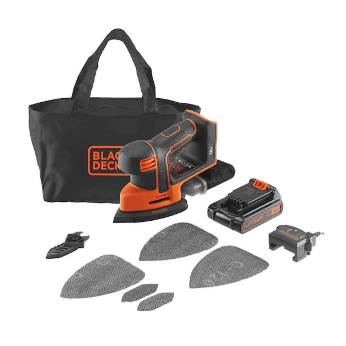 BLACK & DECKER BDCDS18-QW Σετ Τριβείο Mouse Μπαταρίας, 18V