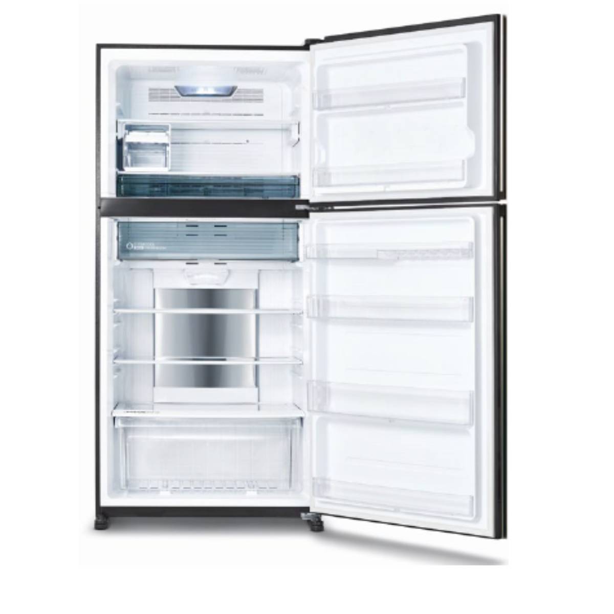 SHARP SJ-YG740G-BK Ψυγείο με Πάνω Θάλαμο, Μαύρο Γυαλί | Sharp| Image 2