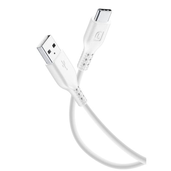 Image of suggested product: CELLULAR LINE USBDATACUSBA-CK Kαλώδιο USB-A σε USB-C 1.2 μέτρα, Άσπρο