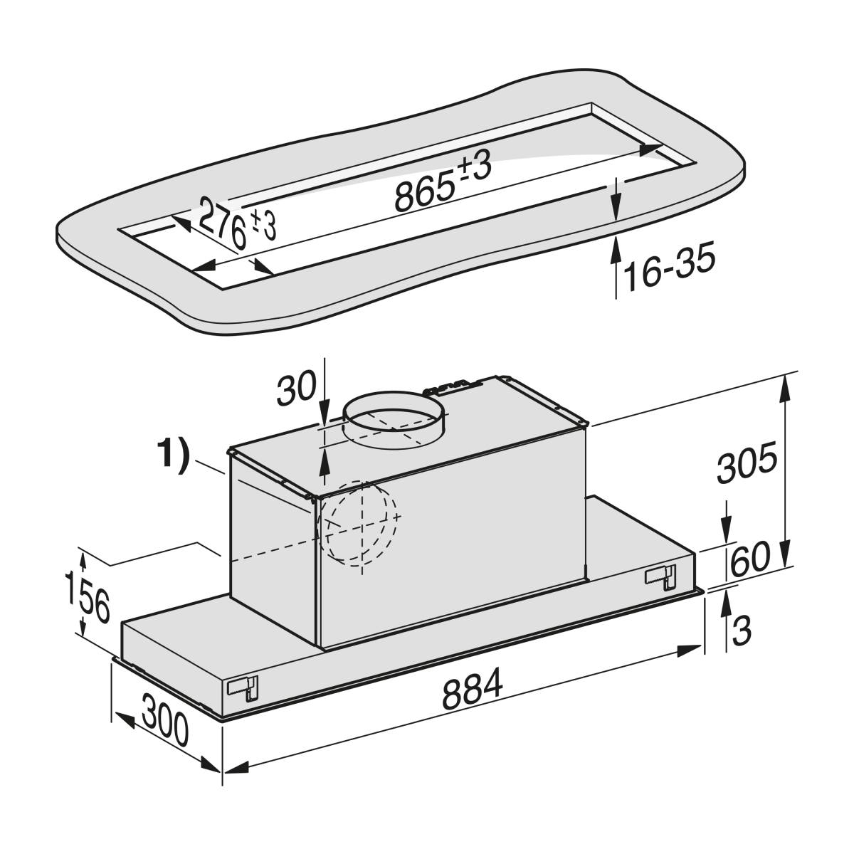 MIELE DA 2390 Canopy Build-In Hood, Inox  | Miele| Image 2